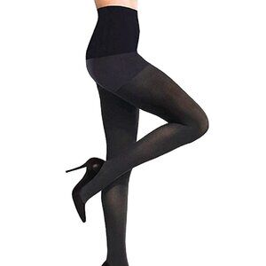 Commando Women's Control Top Ultimate Opaque Matte Tights - HC70T1 (Black)